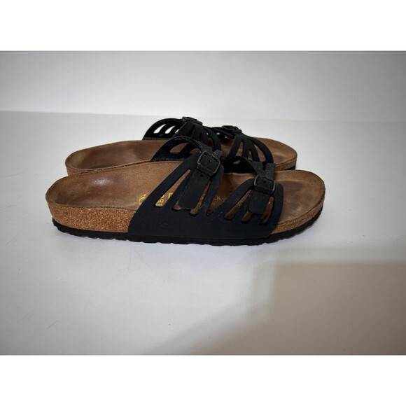 Birkenstock Granada Soft Foot Leather Slide Women Size 8 39 Germany Made Shoes - Picture 10 of 11